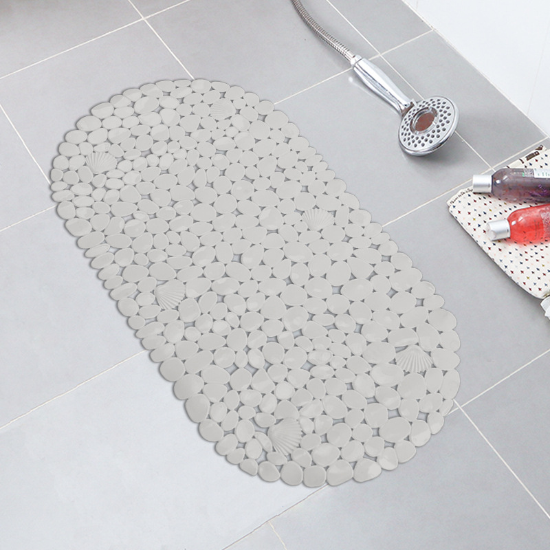Nordic color sólido baño bañera Mat impresión antideslizante alfombra de baño antideslizante estera de ducha de PVC alfombra de baño taza de succión estera