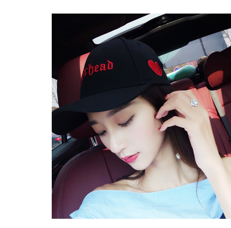 Fashion Female Summer Casual Peaked Cap Sweet Letter Print Sun Hat display picture 2