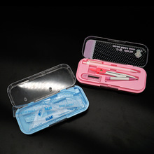 金属圆规套装 7件套 学生绘图测量考试用 带套尺铅笔 文具套装