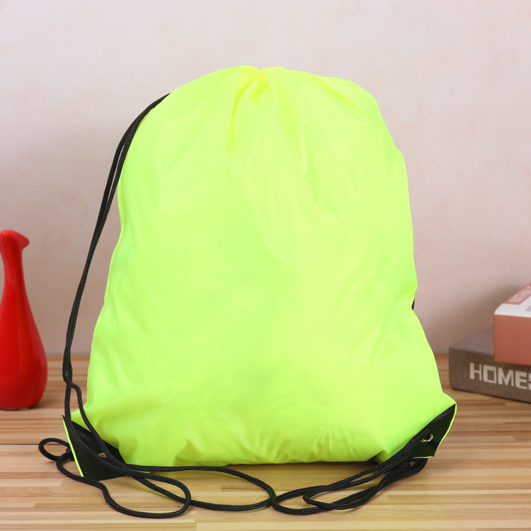 定做涤纶束口袋 牛津抽绳束口袋 抽绳双肩背包 可印logo
