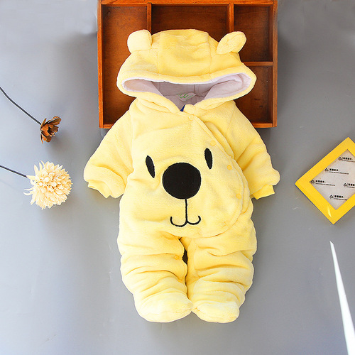 Baby onesies autumn and winter crawling clothes newborn clothes men and women baby winter clothes thickened spring and autumn outer wear Internet celebrity