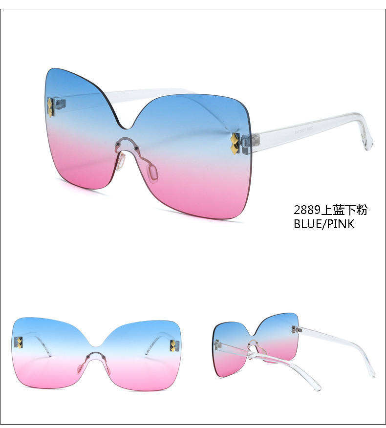 New Korean Simple Style Fashion Big Frame Sunglasses display picture 5