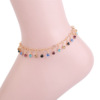 Ankle bracelet, crystal, silver bracelet, Korean style, simple and elegant design, Aliexpress