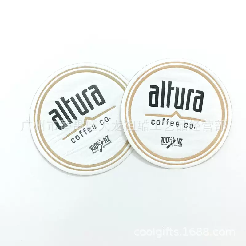 酒店一次性用品餐巾纸杯垫 胶纸底吸水纸杯垫 tissue coaster