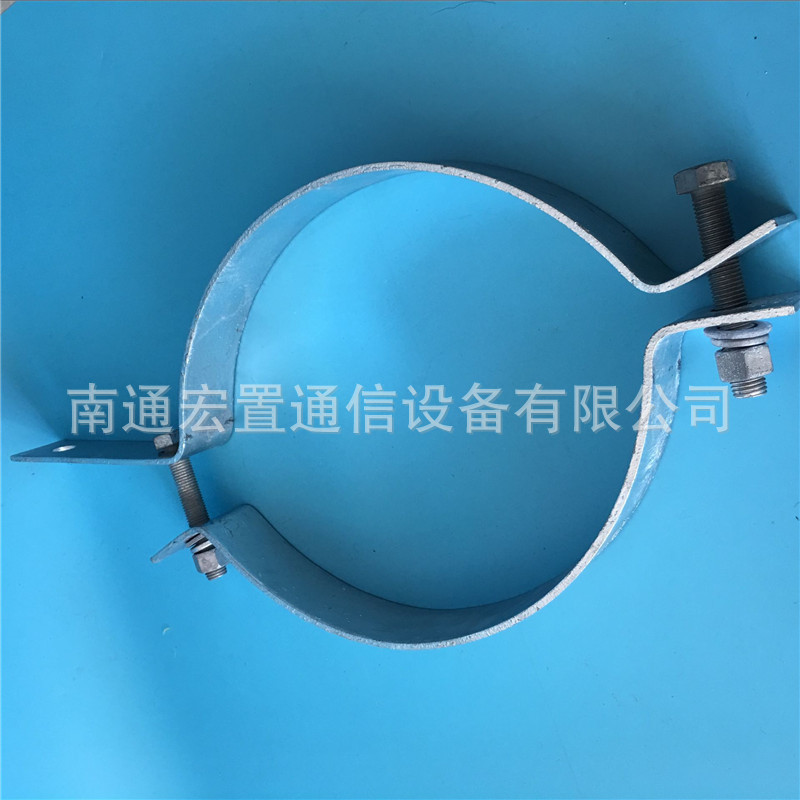 供应电线杆固定紧固抱箍夹具 OPGW光缆单长尾双合抱箍厂家-阿里巴巴