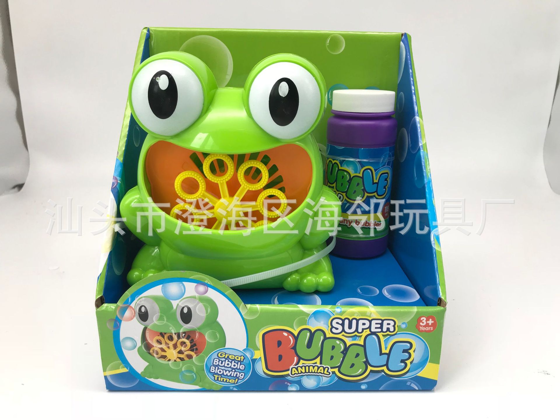 跨境电商青蛙泡泡机定制链接电动吹泡泡器