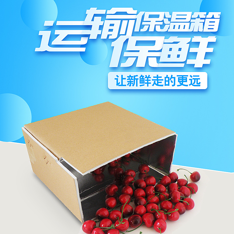 华仕纳纸铝包装箱泡沫箱 保温防潮隔热冷藏保鲜 运输食品水果医用|ru