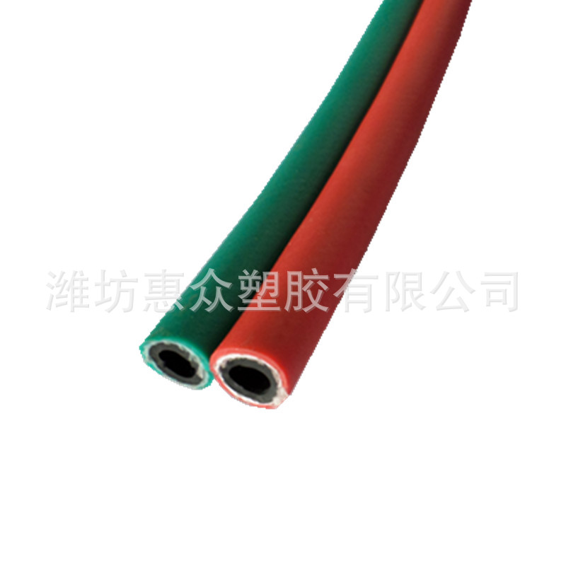 山东厂家供应 氧气乙炔管 双排焊接气管 PVC软管三胶两线管批发