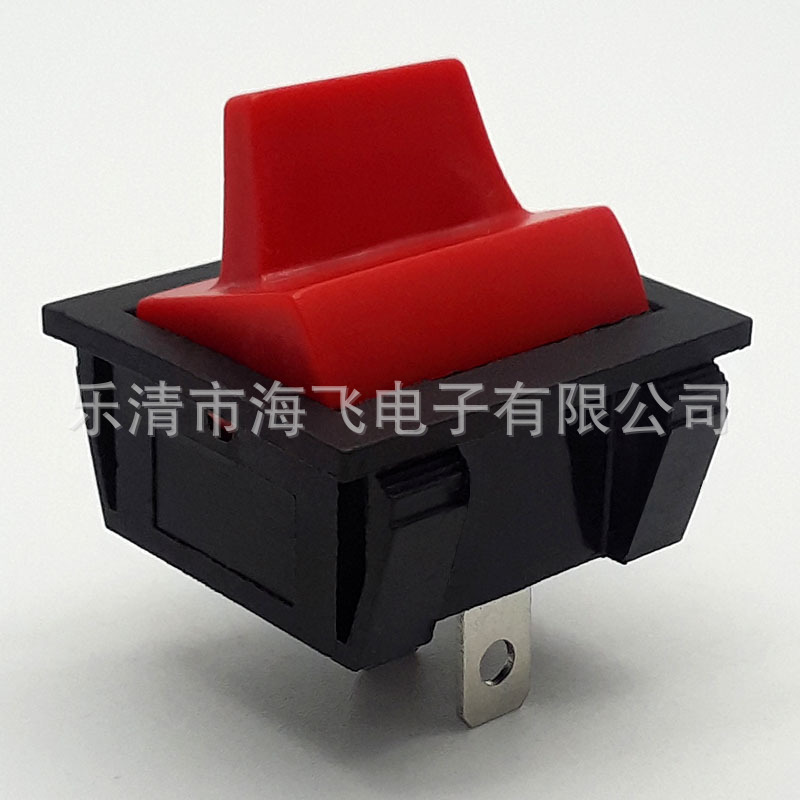 供应船型开关 两脚电源红色开关 电器开关批发