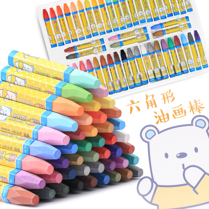 True-color oil pastel 24 colour 36 student Fine Arts painting Coloring pen kindergarten children student crayon wholesale