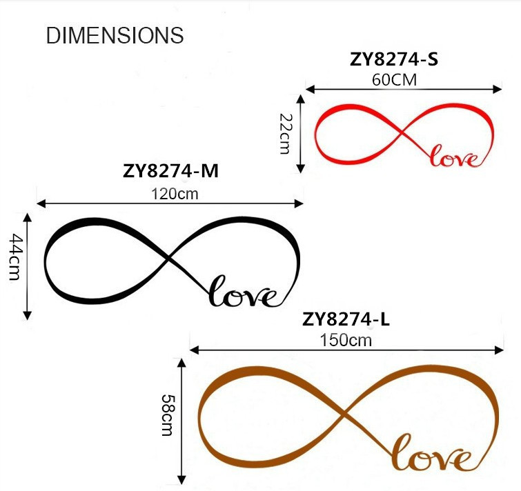 精雕无限的爱LOVE Wall Sticker 1