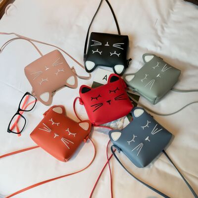 批发儿童包包斜挎韩版可爱公主pu斜挎包女童迷你小包猫咪挎包潮流