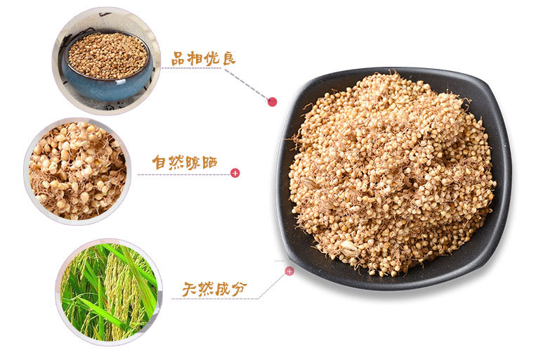 Gu Ya (Setaria italica Sprouted Grain) — Dried Food Herb for Tea & Congee key features