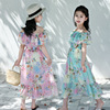 Summer shiffon summer clothing, long skirt, fashionable beach dress, western style, suitable for teen