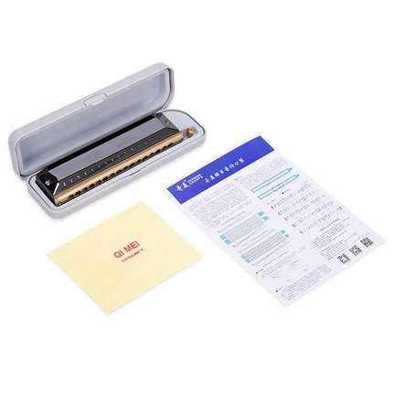 Chimei 16-hole 64-tone black chromatic harmonica/Chimei chromatic harmonica