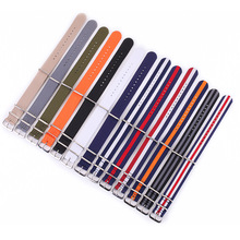 高品质纺织 14~22金色|玫瑰金表扣 DW 帆布尼龙表带 一条过