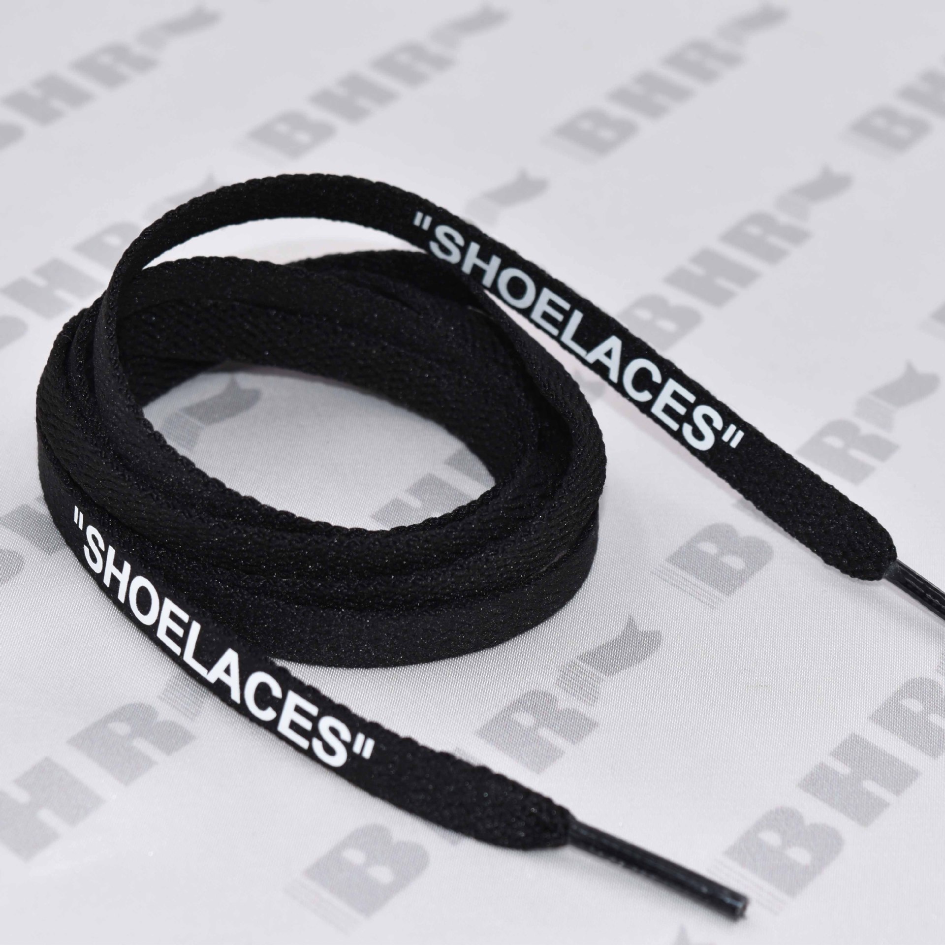 shoelaces鞋带 ow英文扁平纯色织带 帆布鞋运动鞋彩色THE 50鞋带