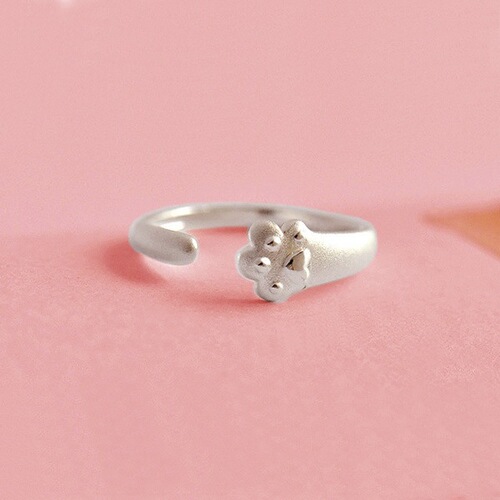 Original Design Minimalist Cute Cat Ring for Girls, Korean and Japanese Trendy Students, Gift for Your Girlfriend