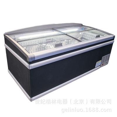 格琳凯斯超市冷冻冷藏组合岛柜汤圆元宵水饺低温展示柜海鲜冷冻柜