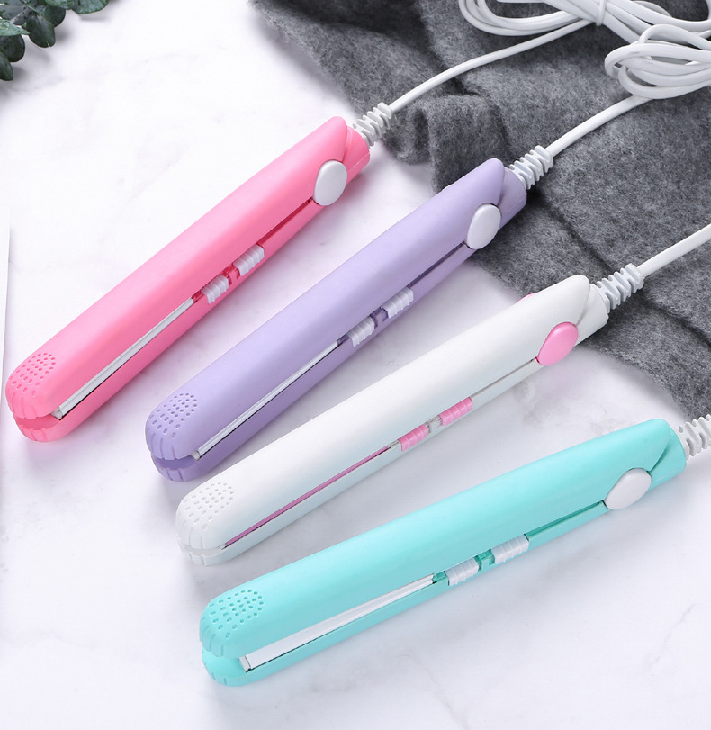 Curling Iron Mini Small Splint Hair Straightener Straight Curling Dual-purpose Splint Perm Bangs Inner Buckle Electric Curling Iron With Lock Buckle