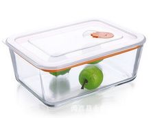 菲内克斯钢化玻璃保鲜盒 长方形保鲜碗便当盒  微波炉可用