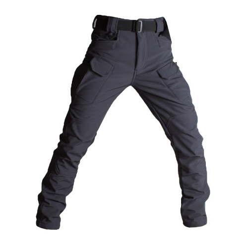 Executive Officer IX7 Shell Leisure Pants Men's Workwear Fleece Soft Shell Work Pants Long Pants Outdoor Pants With Fleece Warmth Insulation Waterproof