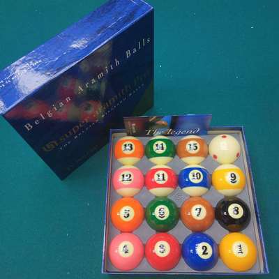 雅樂美TV水晶球中式黑八16彩台球子美式大號球台球用品