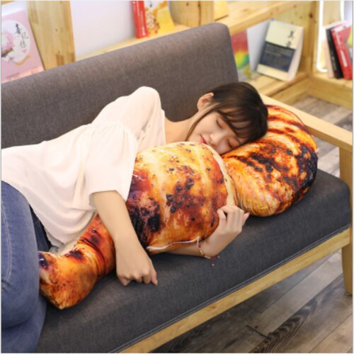 Big Chicken Leg Hug Pillow Toy Same Style Large Food Plush Toy Girl Funny Doll
