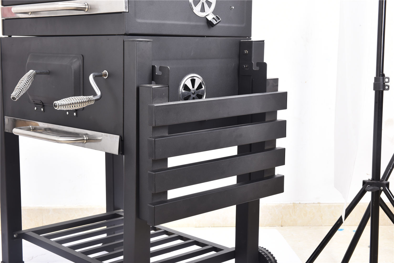 Soy una fábrica grande cuadrado estufa de carbón grande barbacoa estufa patio barbacoa parrilla al aire libre