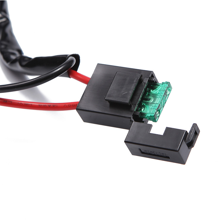 Modificación del coche una arrastre dos 12V 3 M flash LED tira luz interruptor línea conjunto faro trabajo luz proyector cableado arnés cableado