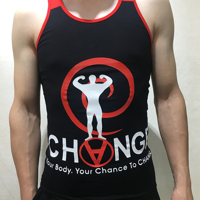 wholesale new pattern man Bodybuilding vest muscle Brother Tight fitting Quick drying pure cotton man vest Sports vest men