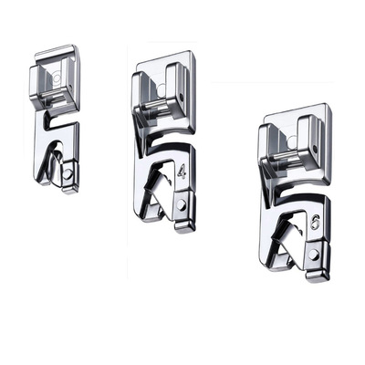 家用缝纫机压脚 7307卷边压脚套装4mm 6mm宽平缝曲折卷边压脚配件