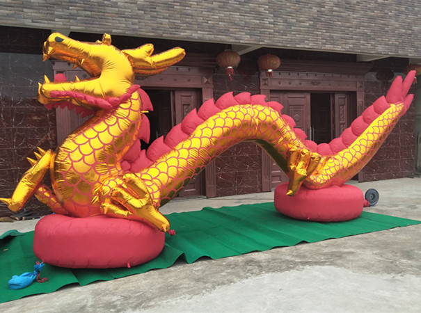 充气金龙气模 户外充气龙模型 美陈装饰气模定制