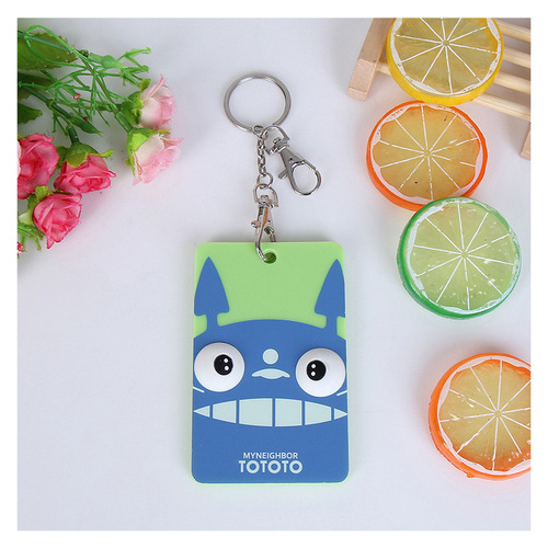 Bus Creative Student ID Card Holder 3D Stereo Soft Gel Acrylic Bank Card Holder Wholesale Custom