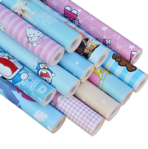 10 meters pvc self-adhesive wallpaper cartoon bedroom children's room boy girl wallpaper sticky note