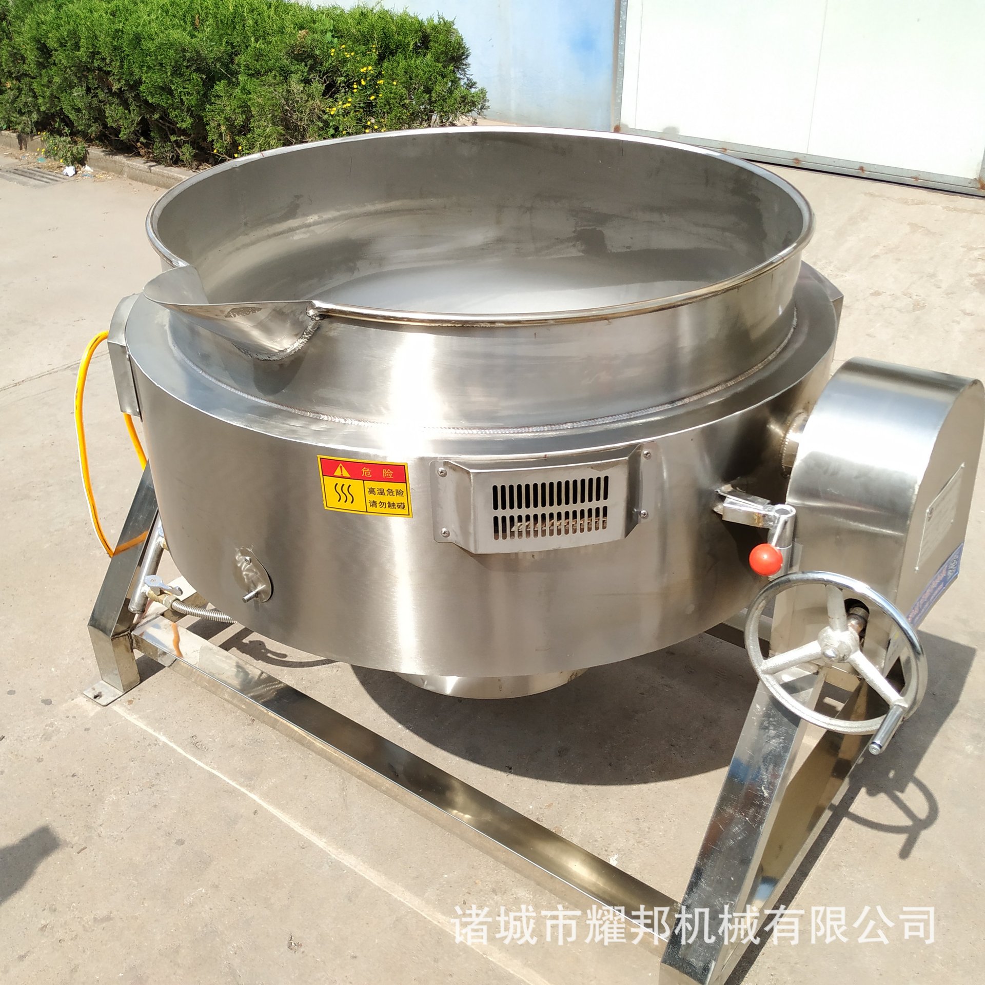 煮鸭脖设备 大型燃气加热夹层锅 不锈钢卤煮肉制品专用夹层锅