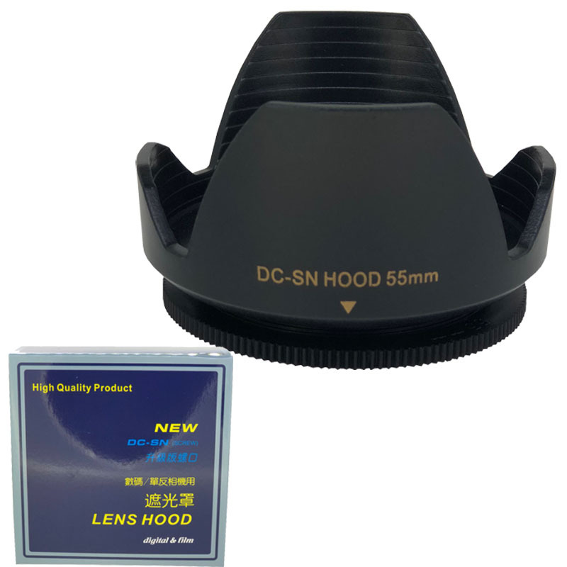 美浓55MM罩新款金字螺口遮光罩 55MM口径遮光罩 通用款 不可反扣