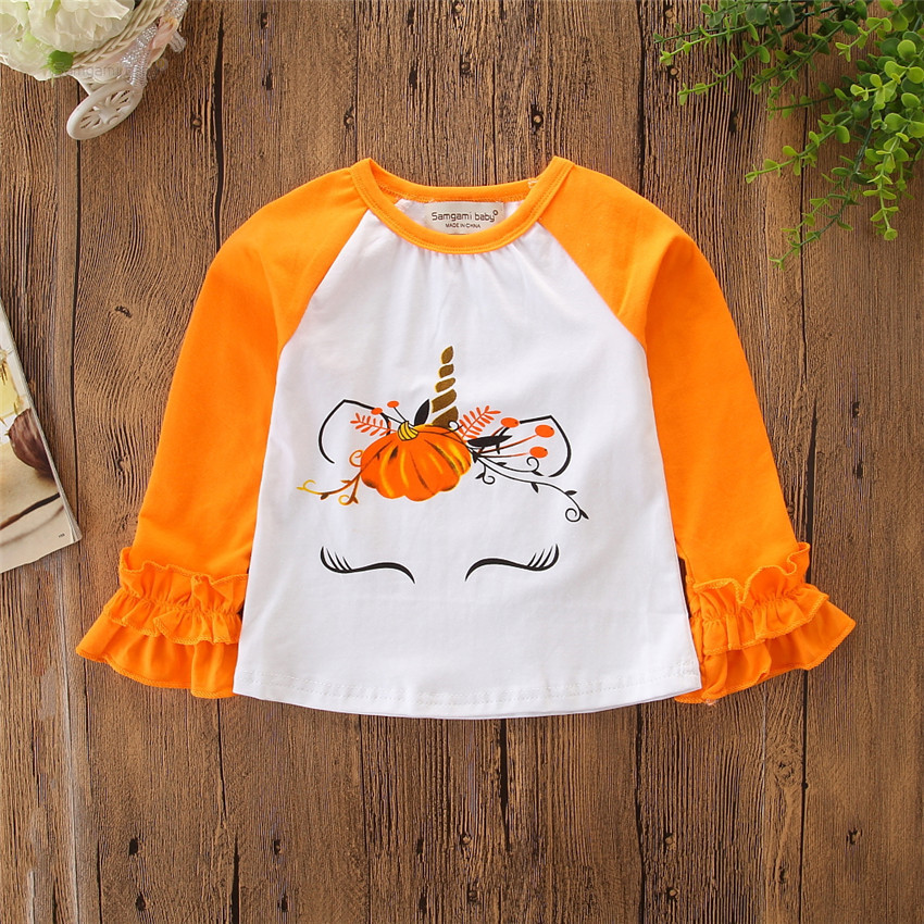 Halloween Fashion Letter Cotton Tshirts  Blousespicture1