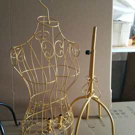铁艺服装展示道具铁艺模特架女四脚可穿裤裙挂钩婚纱拍摄拍摄
