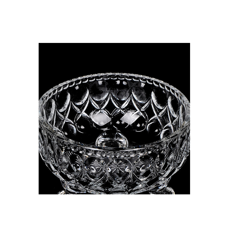 新款水晶玻璃糖缸糖果盅厨房储物罐收纳罐水果盆供品盘果碗方糖罐