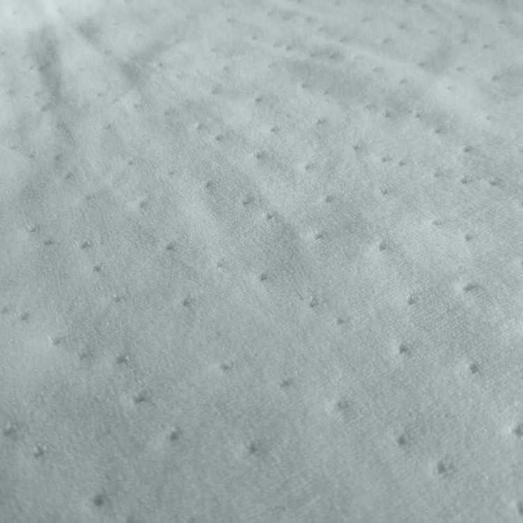 厂家供应CVC天鹅绒 经编提花点点天鹅绒 秋冬家纺母婴抱枕针织面