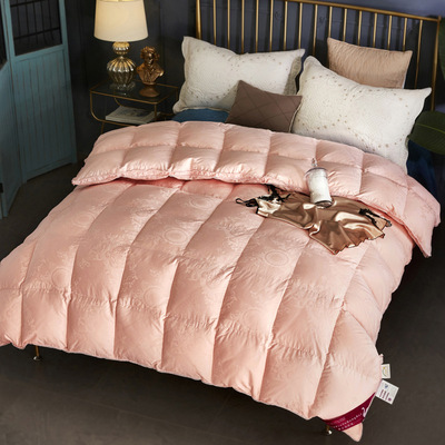 雅尚 婚庆鹅绒被冬被全棉提花双层立衬工艺多种填充定制 厂价批发|ms