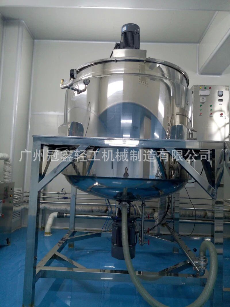 2吨加热搅拌罐 洗发水搅拌罐 洗衣液搅拌罐 蒸汽加热搅拌罐