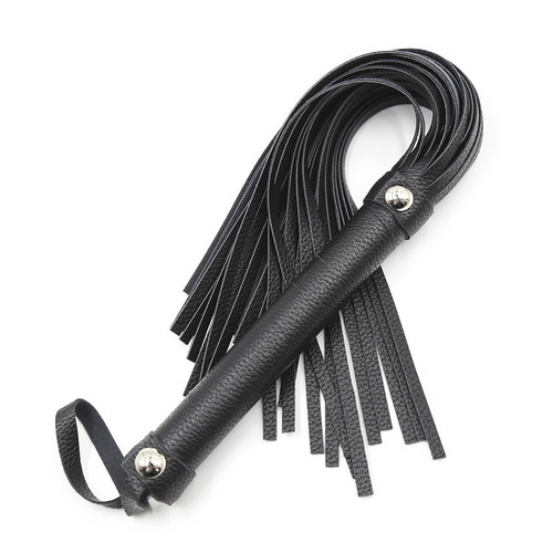 Wholesale whips, black leather short whips with silver nails, black plush simulated leather loose whips, whip props and health care products