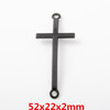 Factory direct selling DIY retro alloy accessories accessories Electricity black cross pendant pendant
