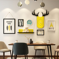 Nordic living room deer head photo wall sofa background decoration frame set restaurant hanging wall wall hanging decoration