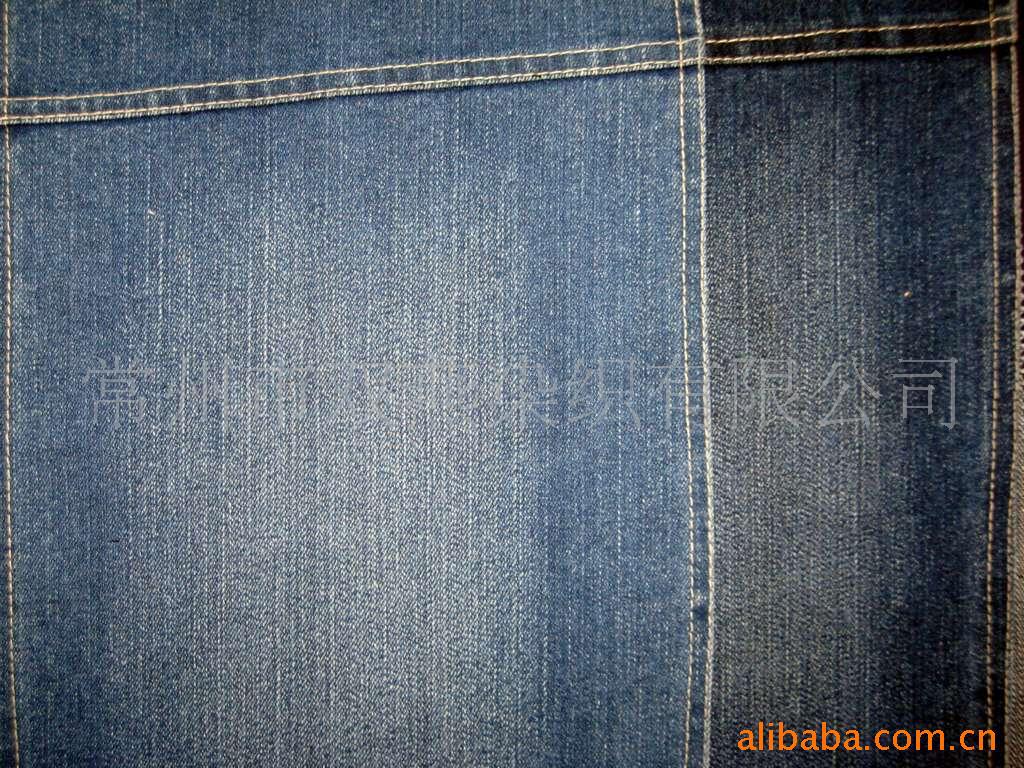 【厂家直销】供应经向竹节棉涤弹力牛仔布（外销一等SY275-1#）