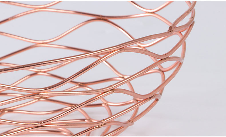 Corbeille à Fruits Métal rose