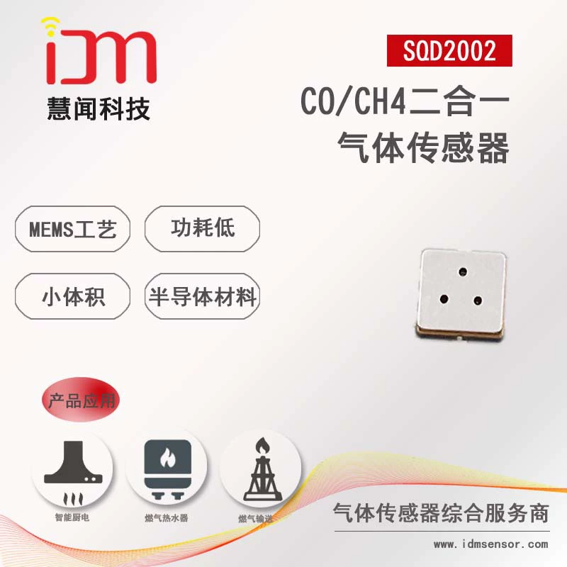 Ди- parallel газовый сенсор Huiwen Technology SQD2002 CO/CH4