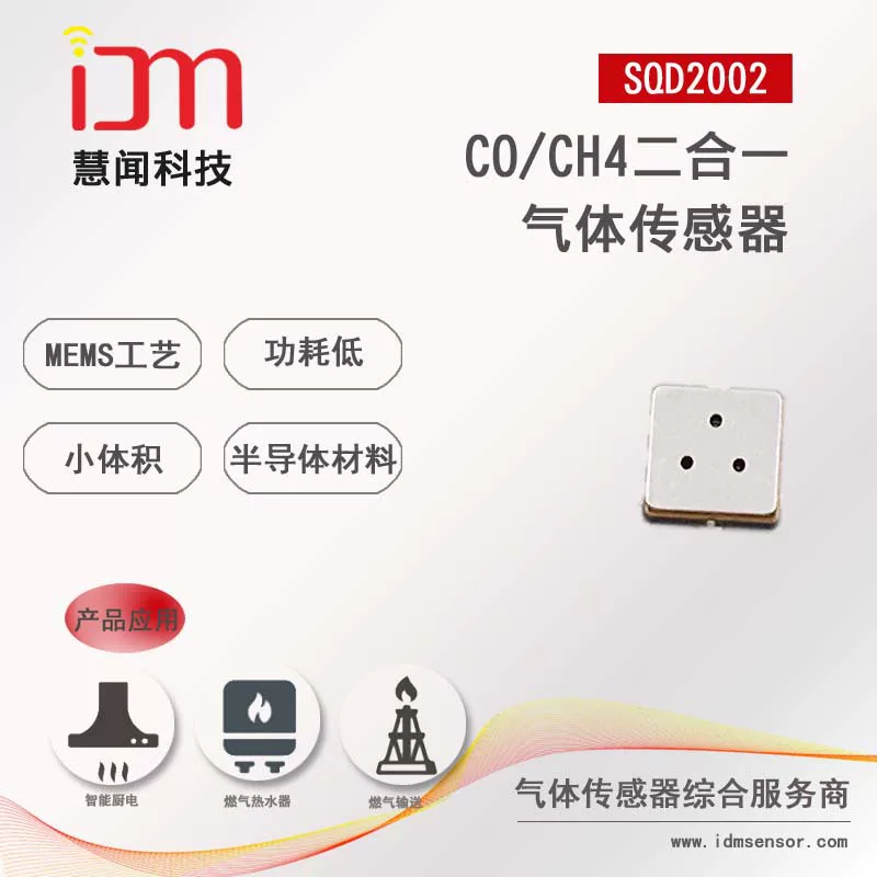 Ди- parallel газовый сенсор Huiwen Technology SQD2002 CO/CH4